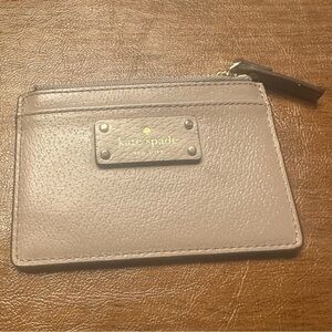 Kate Spade Adi Grove Street Almondine Leather Zip-top Cardholder Wallet